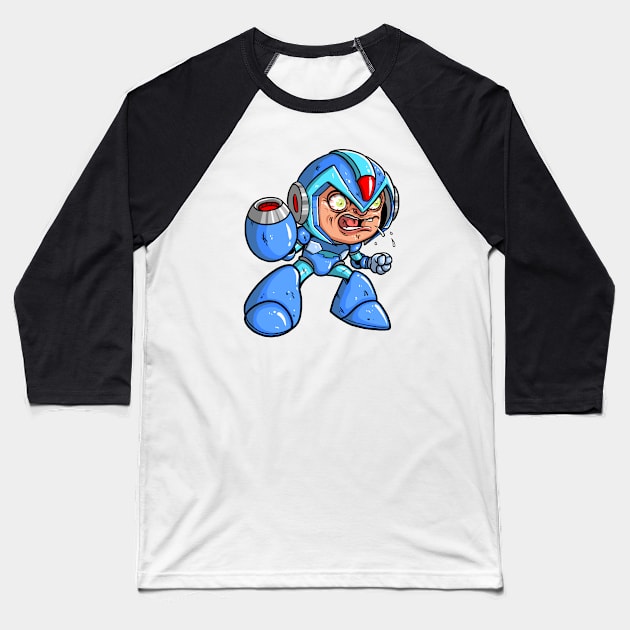 Mega Man Baseball T-Shirt by itsbillmain